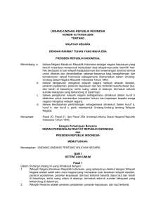 undang-undang republik indonesia nomor 43 tahun 2008 tentang