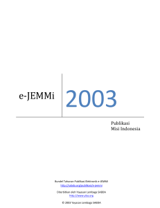 e-JEMMi 2003 - SABDA