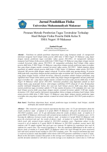Jurnal Pendidikan Fisika - Open Journal Systems Unismuh Makassar