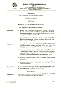 badan informasi geospasial (big) - SiPongi