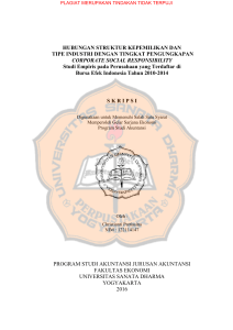 HUBUNGAN STRUKTUR KEPEMILIKAN DAN