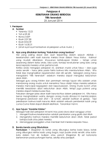 Pelajaran 1 - Real Time Faith