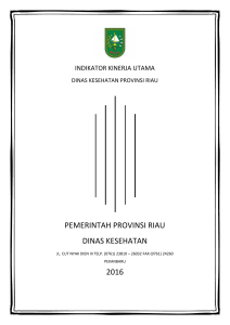 pemerintah provinsi riau dinas kesehatan 2016