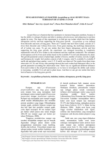 AGRIPLUS, Volume 23 Nomor : 02 Mei 2013, ISSN 0854