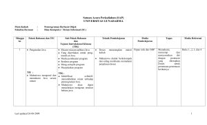 SAP Pemrograman Berorientasi Objek