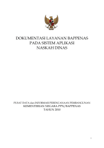 dokumentasi layanan bappenas pada sistem aplikasi naskah dinas