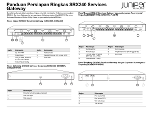 Panduan Persiapan Ringkas SRX240 Services