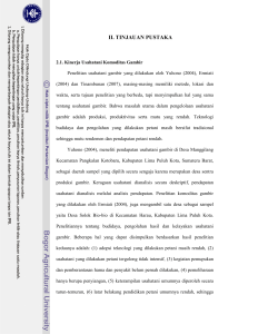 Analisis Produksi Dan Pemasaran Gambir Di