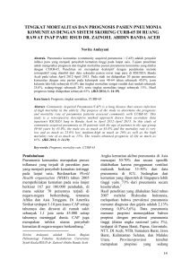 tingkat mortalitas dan prognosis pasien pneumonia