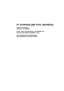 PT ASURANSI QBE POOL INDONESIA