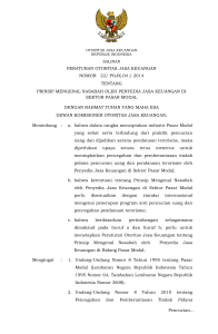 peraturan otoritas jasa keuangan nomor 22/ pojk.04 / 2014 tentang