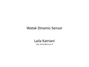 Watak Dinamis Sensor