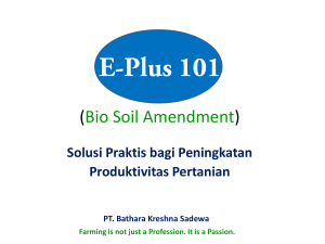 E-Plus 101 (Bio Soil Amendment)