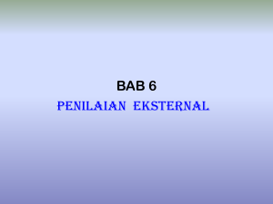 bab 6 penilaian eksternal