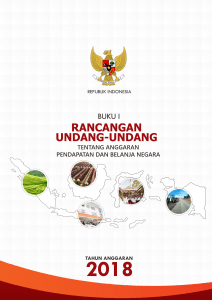 Buku I Rancangan Undang-Undang tentang Anggaran Pendapatan