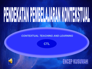 contextual teaching and learning