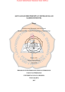 aktualisasi diri perempuan menikah dalam karier