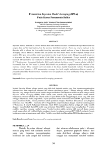 Pemodelan Bayesian Model Averaging (BMA) Pada