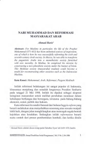 nabi muhammad dan reformasi masyarakatarab