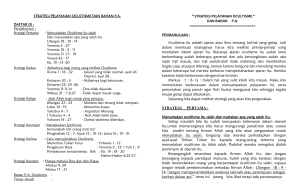 " STRATEGI PELAYANAN OCULTISME " DAN BAHAN P.A.