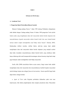 BAB 2 TINJAUAN PUSTAKA A. Landasan Teori 1. Pengertian Bank