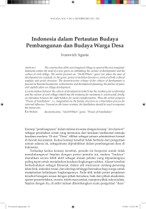 Indonesia dalam Pertautan Budaya Pembangunan dan