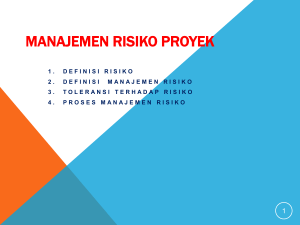 manajemen risiko proyek