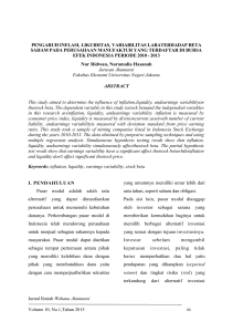 Jurnal Ilmiah Wahana Akuntansi Volume 10, No.1