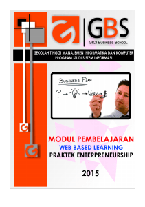 MODUL WBL - PRAKTEK ENTERPRENEURSHIP