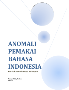anomali pemakai bahasa indonesia