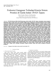 Frekuensi Gangguan Terhadap Kinerja Sistem Proteksi di