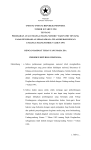 undang-undang republik indonesia nomor 10 tahun 1994 tentang