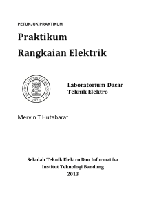 percobaan 1 - Labdasar Teknik Elektro