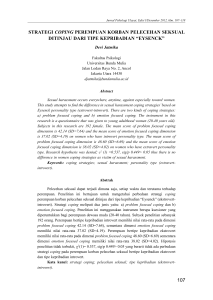 107 strategi coping perempuan korban pelecehan seksual ditinjau