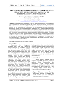 JSIKA Vol. 5, No. 8, Tahun 2016 ISSN 2338-137X