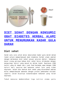 diet sehat dengan konsumsi obat diabetes herbal alami untuk