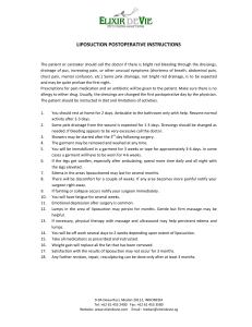 liposuction postoperative instructions