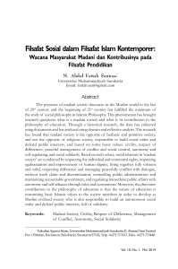 Filsafat Sosial dalam Filsafat Islam Kontemporer