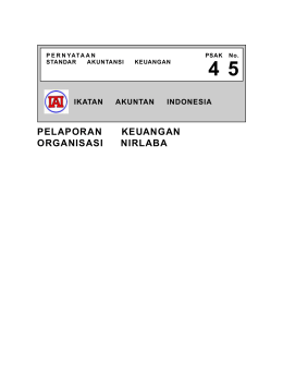PSAK 45 Contoh Laporan Arus Kas