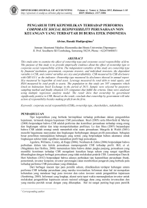 Analisis Faktor-Faktor yang Mempengaruhi