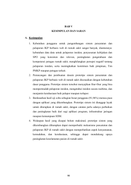 Evaluasi keberhasilan program kerja keselamatan pasien dalam