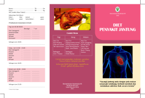 diet penyakit jantung - Kementerian Kesehatan