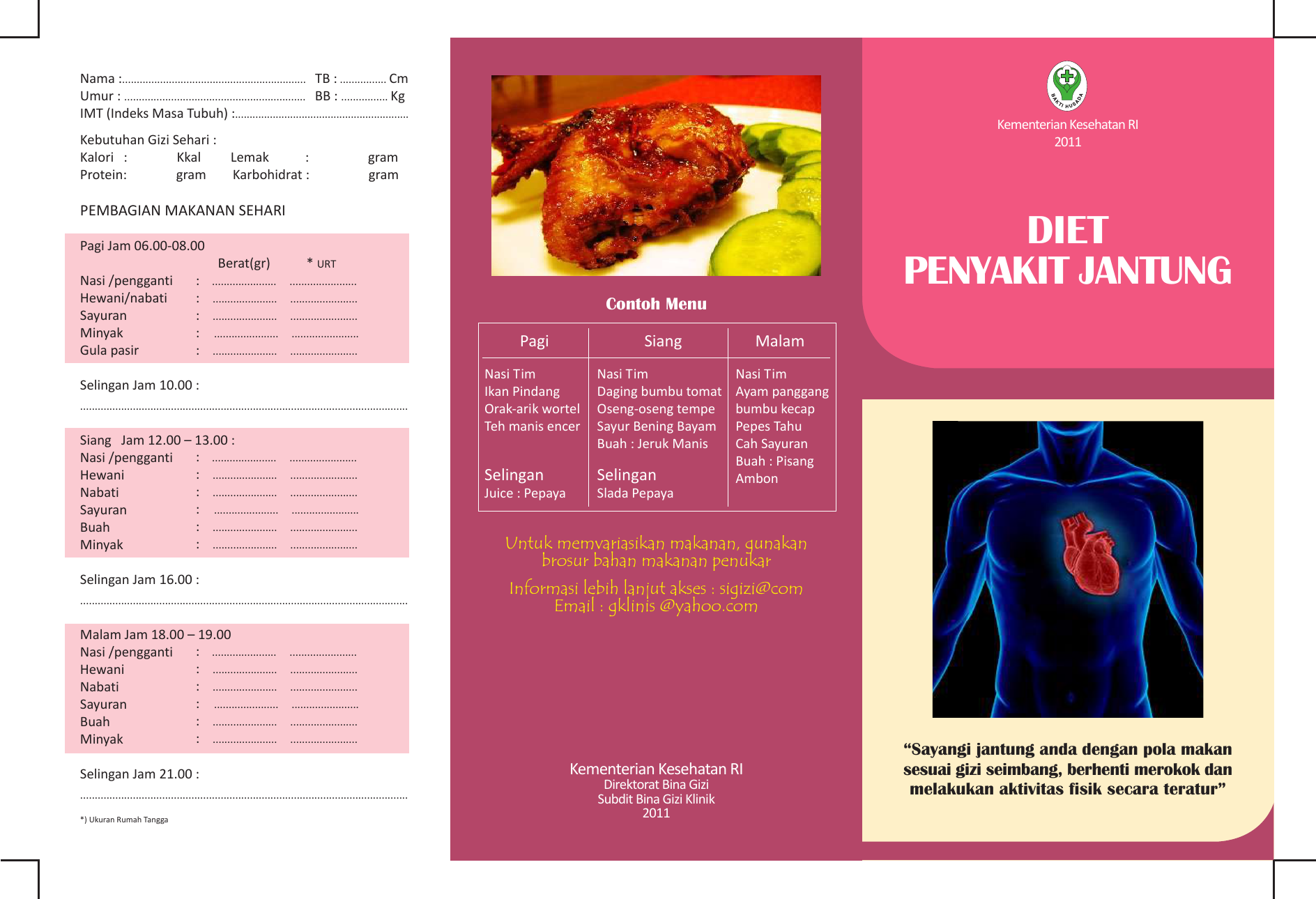 Diet Penyakit Jantung Kementerian Kesehatan