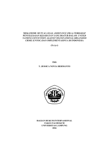 MEKANISME MUTUAL LEGAL ASSISTANCE (MLA) TERHADAP