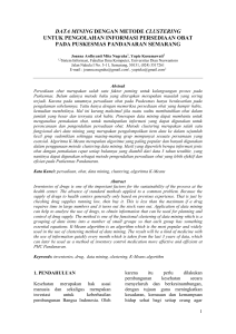 data mining dengan metode clustering untuk pengolahan informasi