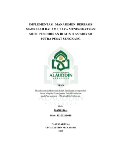 implementasi manajemen berbasis madrasah dalam upaya