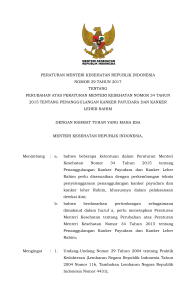 peraturan menteri kesehatan republik indonesia nomor 29 tahun