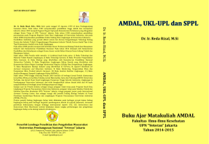 Buku Ajar Matakuliah AMDAL - universitas pembangunan nasional