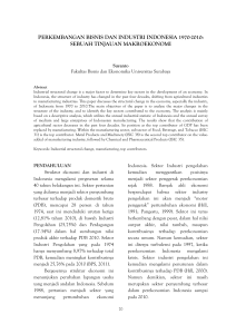 perkembangan bisnis dan industri indonesia 1970