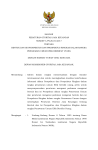 - 2 - SALINAN PERATURAN OTORITAS JASA KEUANGAN NOMOR